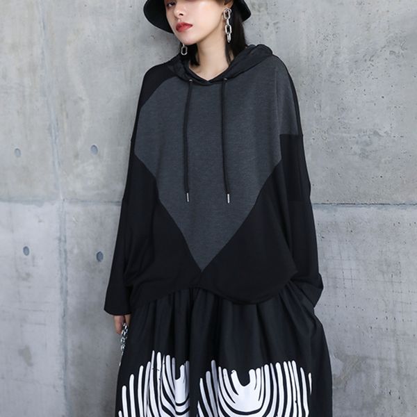xuxi autumn 2020 women streetwear long sleeve vintage pullovers hooded casual thin large size femme coat fz2665, Black
xuxi autumn 2020 women streetwear long sleeve vintage pullovers hooded casual thin large size femme coat fz2665, Black