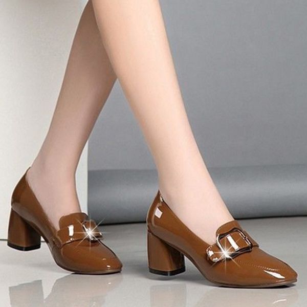 women fashion round toe black pu leather slip on square heel shoes for party lady classic black office high heel shoes e6035
women fashion round toe black pu leather slip on square heel shoes for party lady classic black office high heel shoes e6035