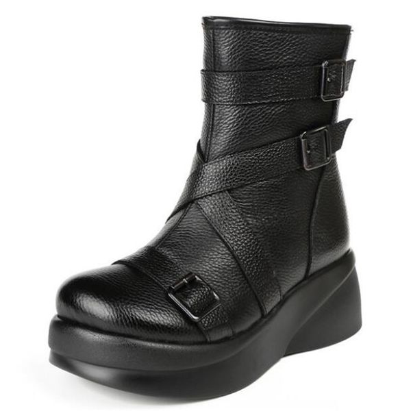 british style thick bottom wedges autumn boots women shoes martin boots loose comfort warm snow winter shoes woman, Black
british style thick bottom wedges autumn boots women shoes martin boots loose comfort warm snow winter shoes woman, Black