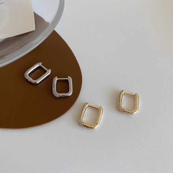 2020 trend korea minimalist full zircon geometric square hoop earrings gold silver color gift for girls crystal small jewelery, Golden;silver
2020 trend korea minimalist full zircon geometric square hoop earrings gold silver color gift for girls crystal small jewelery, Golden;silver