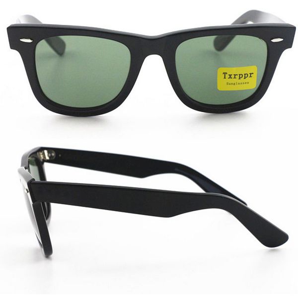 western style txrppr sunglasses men classic angle black plank frame 50mm uv400 sunglasses with brown box, White;black
western style txrppr sunglasses men classic angle black plank frame 50mm uv400 sunglasses with brown box, White;black
