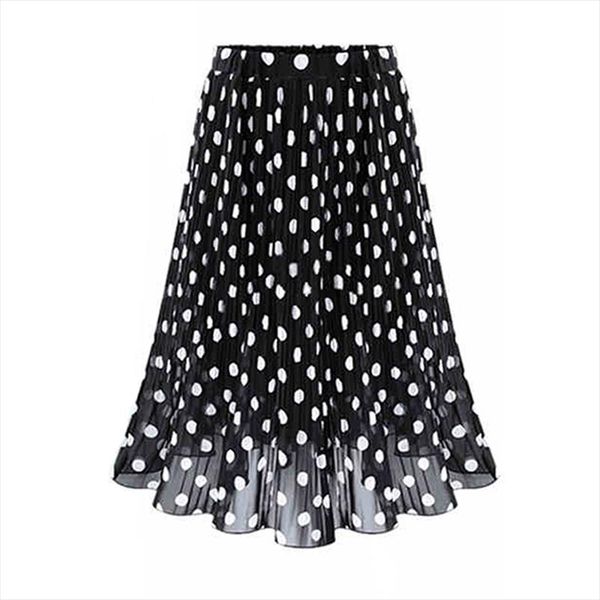 ladies skirts black white polka dot skirt women summer elastic waist jupe tulle femme big size 5xl lady elegant chiffon skirt
ladies skirts black white polka dot skirt women summer elastic waist jupe tulle femme big size 5xl lady elegant chiffon skirt