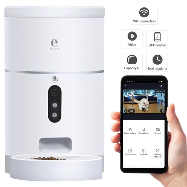 pet cat dispenser 4l dog bowl with camera 1080p 113° wide angle automatic pet feeder bowl app control accessories
pet cat dispenser 4l dog bowl with camera 1080p 113° wide angle automatic pet feeder bowl app control accessories