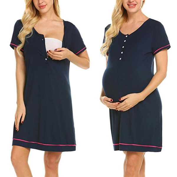 maternity nursing pajamas breastfeeding dress comfortable shelf multi-functional maternity care delivery gown sportswear s4, White
maternity nursing pajamas breastfeeding dress comfortable shelf multi-functional maternity care delivery gown sportswear s4, White