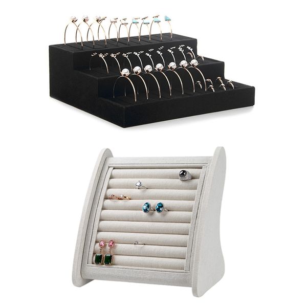 1pcs flannel bracelet necklace jewelry storage box & 1pcs creative curved multi-card jewelry stand display rack, Pink;blue
1pcs flannel bracelet necklace jewelry storage box & 1pcs creative curved multi-card jewelry stand display rack, Pink;blue