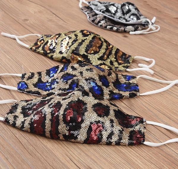 reusable mask face fashion women dustproof designer masks washable bling sequins leopard mouth face bling mask jjxh ftsst 
reusable mask face fashion women dustproof designer masks washable bling sequins leopard mouth face bling mask jjxh ftsst