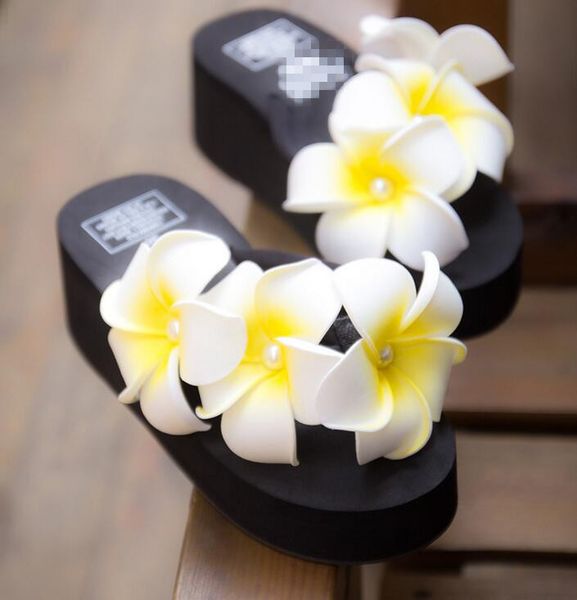 new summer big pearl egg flower sewing beach shoes wedges platform durable flip flops ing, Black
new summer big pearl egg flower sewing beach shoes wedges platform durable flip flops ing, Black