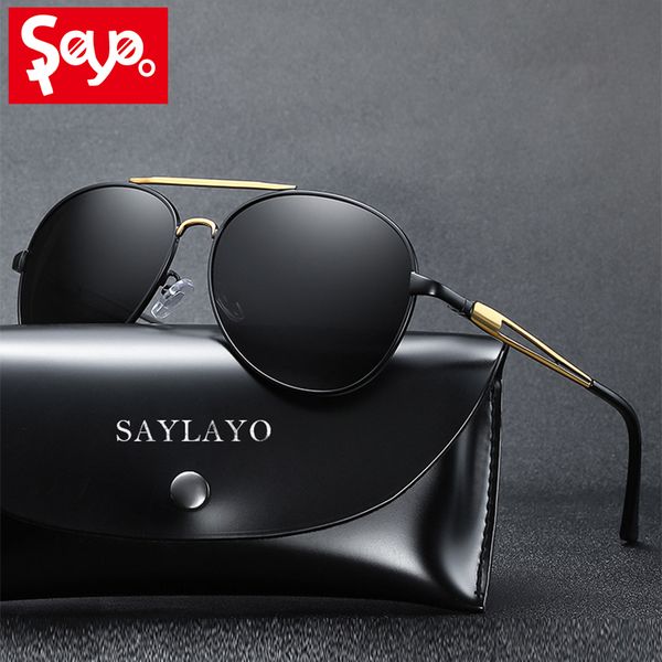saylayo 2020 men glasses polarized sunglasses male metal frame sun glasses outdoor driving with accessories, White;black
saylayo 2020 men glasses polarized sunglasses male metal frame sun glasses outdoor driving with accessories, White;black