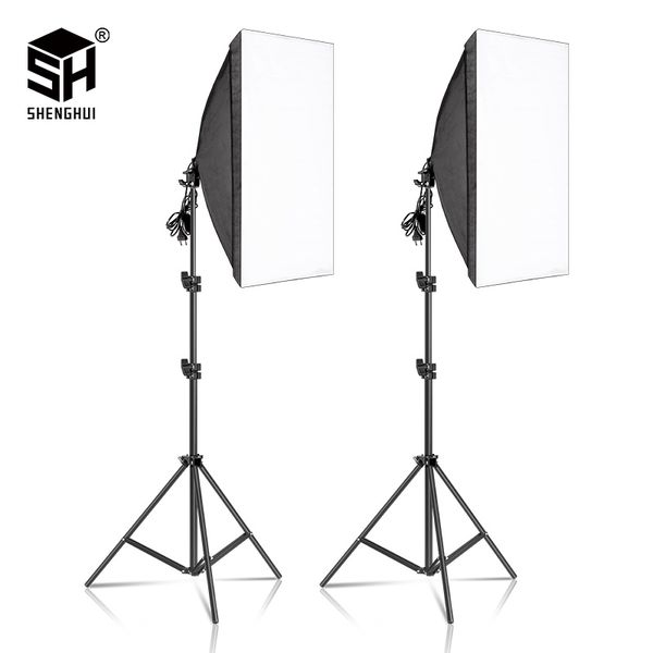 2pcs 50x70cm pgraphy softbox lighting kits professional continuous light system equipment for p studio
2pcs 50x70cm pgraphy softbox lighting kits professional continuous light system equipment for p studio