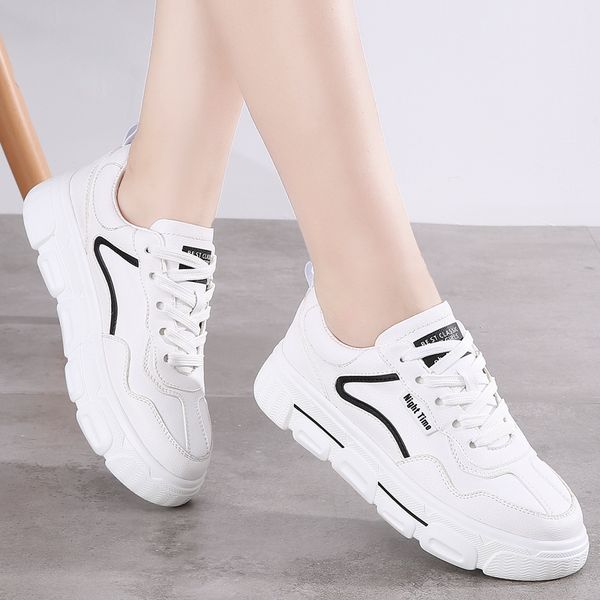 autumn women's casual shoes white luxury women's leather shoes women slip resistance flat leather ladies sneakers, Black
autumn women's casual shoes white luxury women's leather shoes women slip resistance flat leather ladies sneakers, Black