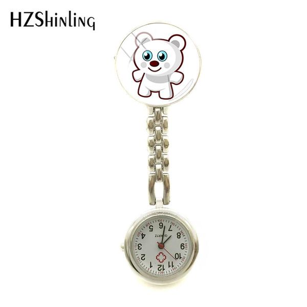 pins, brooches 2021 cute bear nurses watch white bears art watches round glass dome hand craft jewelry clip-on, Gray
pins, brooches 2021 cute bear nurses watch white bears art watches round glass dome hand craft jewelry clip-on, Gray