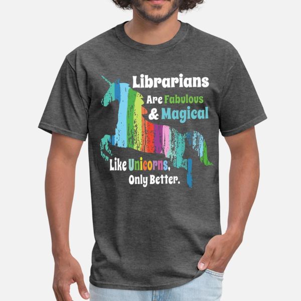 librarians are fabulous and mgical like unicorns o t shirt men designs 100% cotton round collar family gift basic summer style standard, White;black
librarians are fabulous and mgical like unicorns o t shirt men designs 100% cotton round collar family gift basic summer style standard, White;black