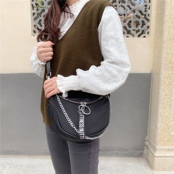 2020 женщины новая мода изысканная двойное кольцо zipper mesh black crescent сумка на ремне crossbody офиса daily
2020 женщины новая мода изысканная двойное кольцо zipper mesh black crescent сумка на ремне crossbody офиса daily