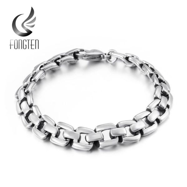 fongten retro men bracelet stainless steel punk curb cuban rombo link chain bracelets jewelry, Black
fongten retro men bracelet stainless steel punk curb cuban rombo link chain bracelets jewelry, Black