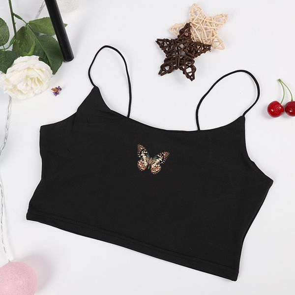 fashion diy summer women's vest, new small sling, butterfly print vest, high-quality short in trend size s-xl
fashion diy summer women's vest, new small sling, butterfly print vest, high-quality short in trend size s-xl