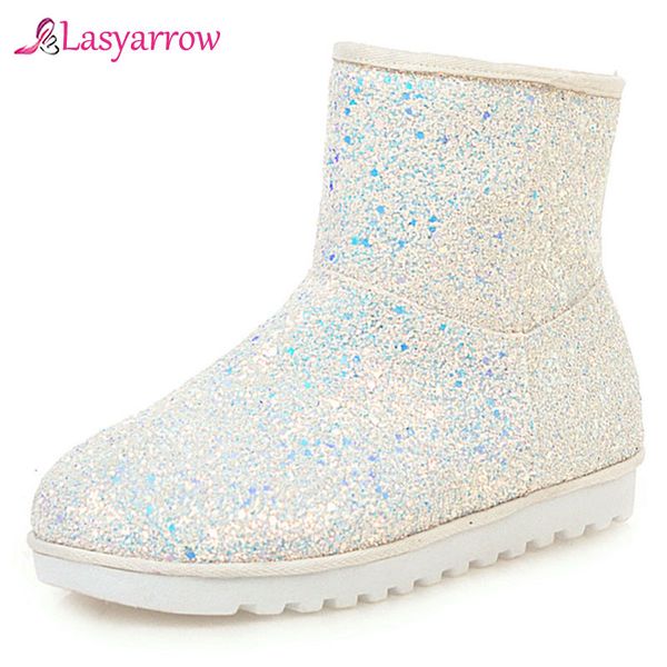 lasyarrow winter snow boots women boots warm plush glitter flat ankle bling round toe shoes ladies gold pink size 34-43, Black
lasyarrow winter snow boots women boots warm plush glitter flat ankle bling round toe shoes ladies gold pink size 34-43, Black