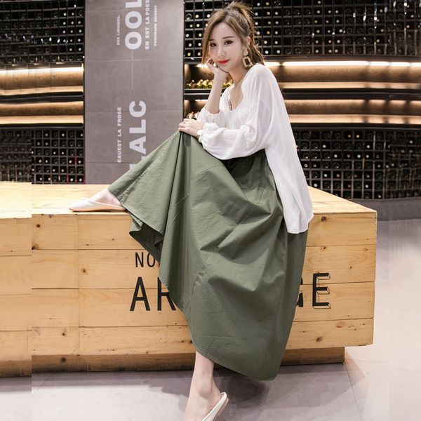 coigarsam women skirt new spring high waist skirts army green khaki blue black 9052
coigarsam women skirt new spring high waist skirts army green khaki blue black 9052