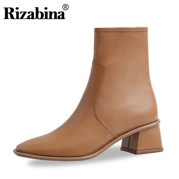 boots rizabina women ankle real leather square toe high heels autumn winter shoes retro zipper office footwear size 34-40, Black
boots rizabina women ankle real leather square toe high heels autumn winter shoes retro zipper office footwear size 34-40, Black