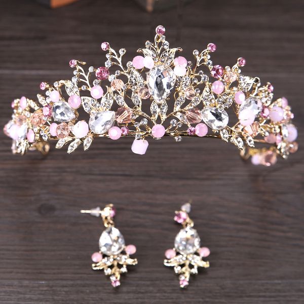 pink gold pearl bridal crowns handmade tiara bride headband crystal wedding diadem queen crown wedding hair accessories, Golden;silver
pink gold pearl bridal crowns handmade tiara bride headband crystal wedding diadem queen crown wedding hair accessories, Golden;silver