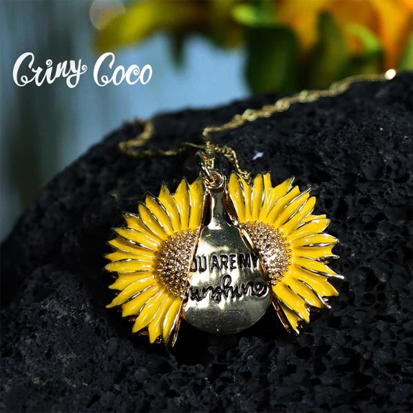 you are my sunshine pendants necklaces enamel sunflower necklace for women trendy gold color chain statement pendants jewelry, Silver
you are my sunshine pendants necklaces enamel sunflower necklace for women trendy gold color chain statement pendants jewelry, Silver