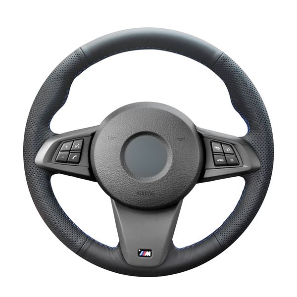 hand-stitched black pu artificial leather car steering wheel cover for bmw z4 2009 2010 2011 2012 2013 2014
hand-stitched black pu artificial leather car steering wheel cover for bmw z4 2009 2010 2011 2012 2013 2014