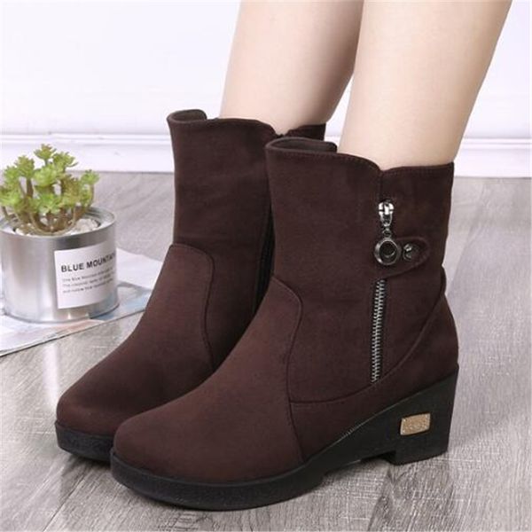 new winter women plush warm snow boots solid frosted suede ladies shoes fashion high heels ankle boots botas mujer, Black
new winter women plush warm snow boots solid frosted suede ladies shoes fashion high heels ankle boots botas mujer, Black