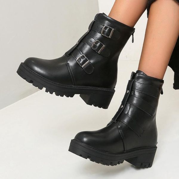 gigifox large sizes 43 fashion non-slip platform suqare heels cool belt buckles ankle boots winter shoes woman boots female, Black
gigifox large sizes 43 fashion non-slip platform suqare heels cool belt buckles ankle boots winter shoes woman boots female, Black