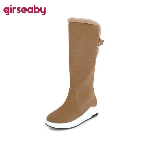 girseaby new snow boots for women warm winter boots knee big size hidden heighten causal shoes women botas feminina f354, Black
girseaby new snow boots for women warm winter boots knee big size hidden heighten causal shoes women botas feminina f354, Black