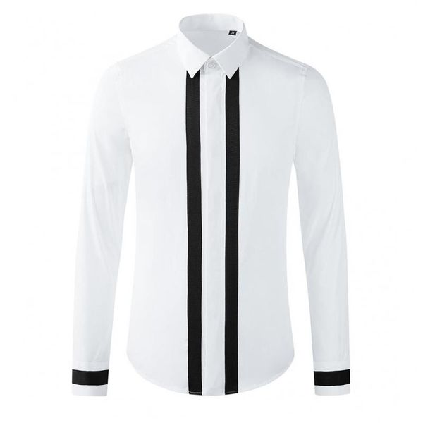 new 100% cotton mens shirts luxury double ribbon long sleeve casual mens dress shirts fashion slim fit party man 3xl, White;black
new 100% cotton mens shirts luxury double ribbon long sleeve casual mens dress shirts fashion slim fit party man 3xl, White;black