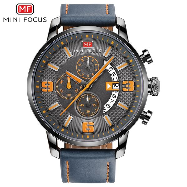mini focus men's quartz watches waterproof leather strap army sports wristwatch man relogios masculino clock 0025, Slivery;brown
mini focus men's quartz watches waterproof leather strap army sports wristwatch man relogios masculino clock 0025, Slivery;brown