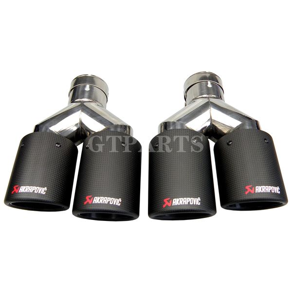 gtparts y-type universal dual curly carbon fiber stainless steel universal auto akrapovic exhaust tip double end pipe
gtparts y-type universal dual curly carbon fiber stainless steel universal auto akrapovic exhaust tip double end pipe