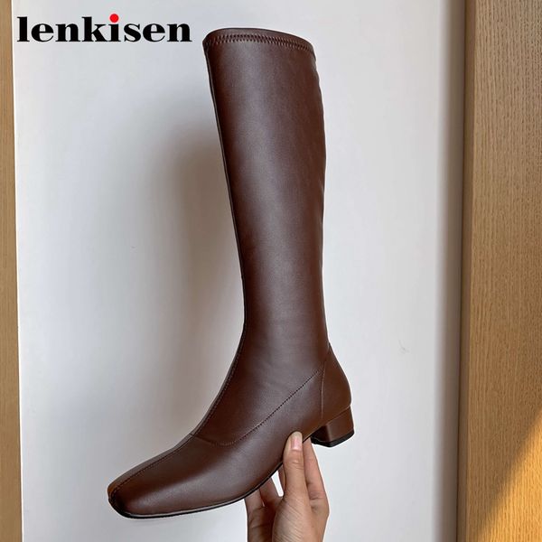 lenkisen 2020 equestrian boots streetwear modern classic colors square toe thick low heel zipper young lady knee high boots l6f5, Black
lenkisen 2020 equestrian boots streetwear modern classic colors square toe thick low heel zipper young lady knee high boots l6f5, Black