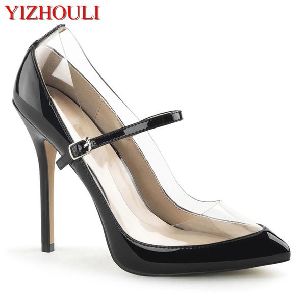 dress shoes shopping work using 12 cm super heels, party stage shoes, transparent vamp heels, Black
dress shoes shopping work using 12 cm super heels, party stage shoes, transparent vamp heels, Black