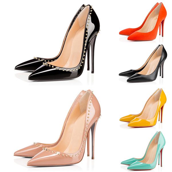 with box 2020 fashion women designer high hels red bottom party wedding stiletto heels 8 12cm genuine leather dress shoes, Black
with box 2020 fashion women designer high hels red bottom party wedding stiletto heels 8 12cm genuine leather dress shoes, Black