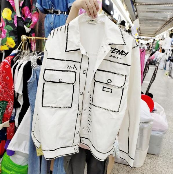 original lovers letter printed lapel white hand drawn doodle jacket shirt 2020 new women men fashion denim coat overcoat, Black;brown
original lovers letter printed lapel white hand drawn doodle jacket shirt 2020 new women men fashion denim coat overcoat, Black;brown