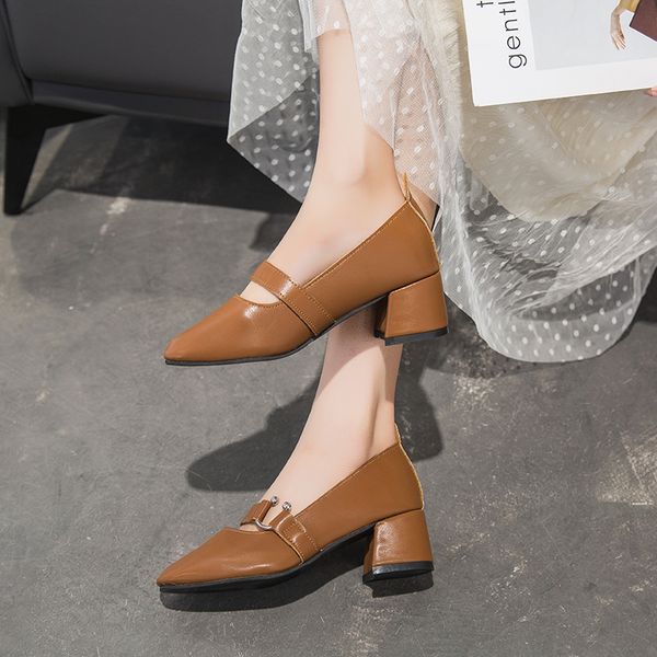 dress shoes patent leather women pumps mary jane retro thick high-heeled female square heels scalp party buckle style, Black
dress shoes patent leather women pumps mary jane retro thick high-heeled female square heels scalp party buckle style, Black