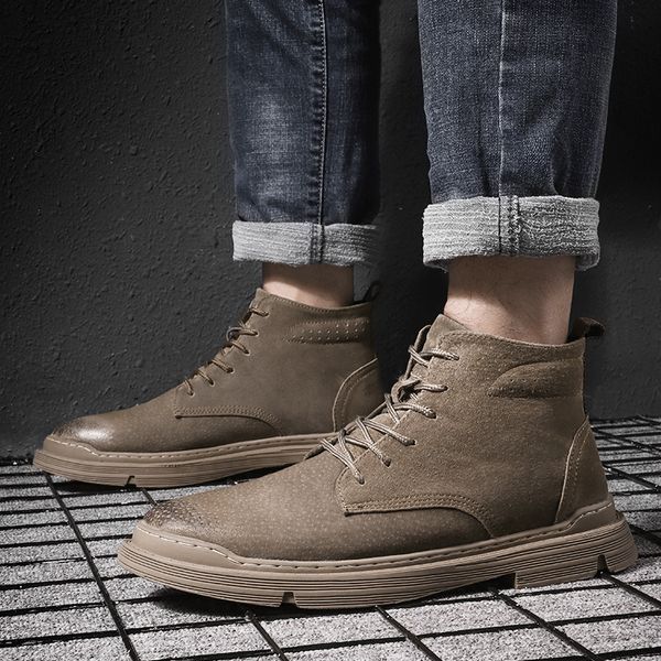 ankle boots with fur warm men snow boots winter lace-up men shoes cow suede leather fashion plush winter, Black
ankle boots with fur warm men snow boots winter lace-up men shoes cow suede leather fashion plush winter, Black
