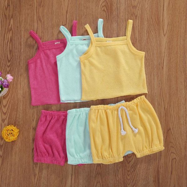 infant newborn baby girls sets casual solid color soft breathable sleeveless t-shirt and shorts pants 2pcs outfit 3 colors, White
infant newborn baby girls sets casual solid color soft breathable sleeveless t-shirt and shorts pants 2pcs outfit 3 colors, White