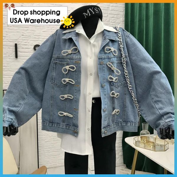 denim jacket 2020 autumn new korean heavy diamond-studded bow denim jacket loose female trend fashion new, Black;brown
denim jacket 2020 autumn new korean heavy diamond-studded bow denim jacket loose female trend fashion new, Black;brown