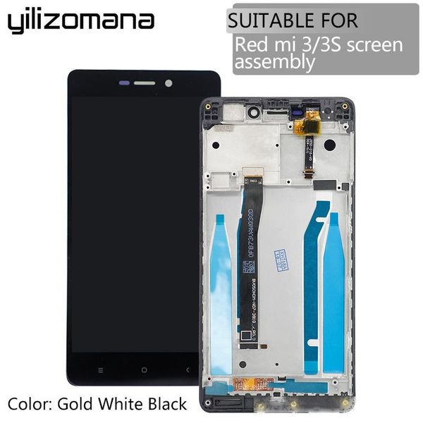 yilizomana original replacement lcd display+digitizer touch screen assembly with frame for xiaomi redmi 3 3s +tools
yilizomana original replacement lcd display+digitizer touch screen assembly with frame for xiaomi redmi 3 3s +tools