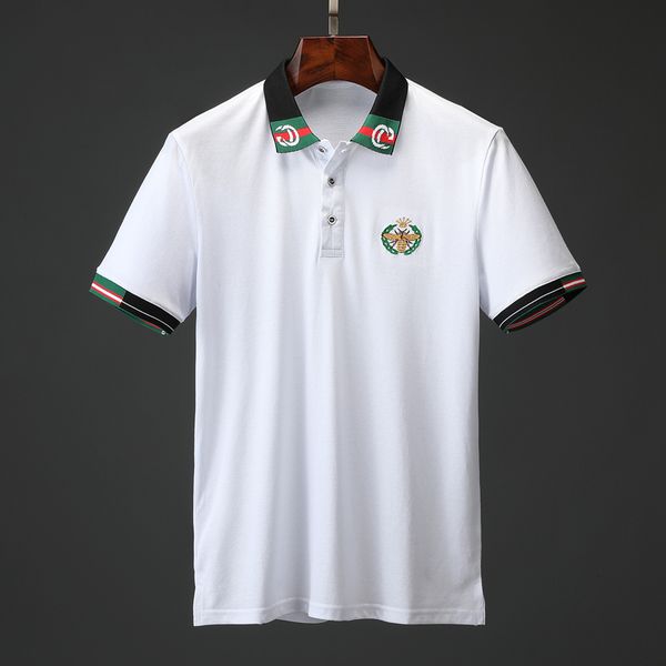 2020 designers stripe polo shirt luxurious t shirts snake polos bee floral embroidery mens high street fashion horse polo t-shirt, White;black
2020 designers stripe polo shirt luxurious t shirts snake polos bee floral embroidery mens high street fashion horse polo t-shirt, White;black