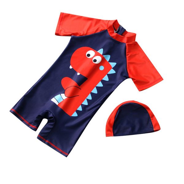 baby boy's swimwear dinosaur printed rashguard swimsuit child short sleeve cute beach wear beach swimwear+cap outfit set, Black
baby boy's swimwear dinosaur printed rashguard swimsuit child short sleeve cute beach wear beach swimwear+cap outfit set, Black