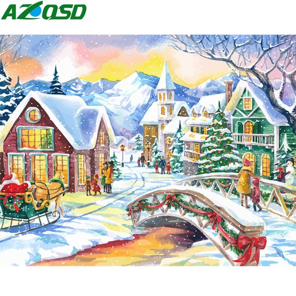 azqsd diy coloring by numbers winter christmas town on canvas set home decoration paint by number scenery wall art
azqsd diy coloring by numbers winter christmas town on canvas set home decoration paint by number scenery wall art