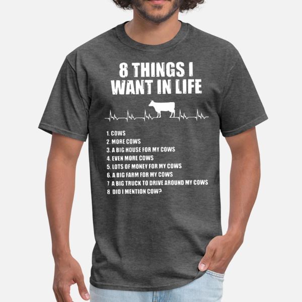 8 things i want in life cow t shirt men designing short sleeve plus size 3xl trend sunlight comical summer style standard shirt
8 things i want in life cow t shirt men designing short sleeve plus size 3xl trend sunlight comical summer style standard shirt