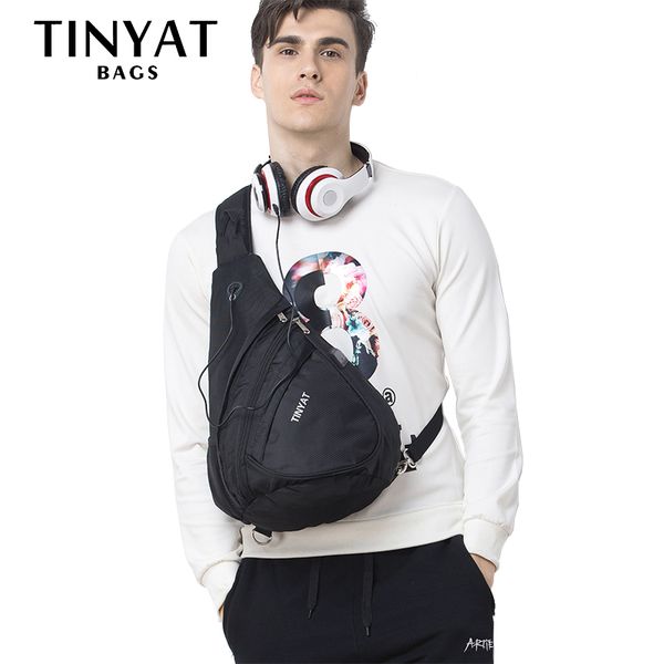 tinyat men bag, male chest bag shoulder bag, usb, waterproof, waterproof business shoulder bag for man travel chest t509
tinyat men bag, male chest bag shoulder bag, usb, waterproof, waterproof business shoulder bag for man travel chest t509