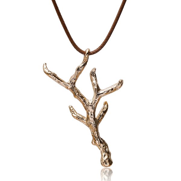 fashion branch pendant necklace gold color zinc alloy for women jewelry temperament wedding birthday necklace, Silver
fashion branch pendant necklace gold color zinc alloy for women jewelry temperament wedding birthday necklace, Silver