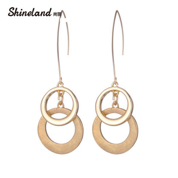 shineland new arrive bijoux/trendy/rose bijoux alloy pierced circel drop earring for women brincos grandes jewelry accessories, Silver
shineland new arrive bijoux/trendy/rose bijoux alloy pierced circel drop earring for women brincos grandes jewelry accessories, Silver