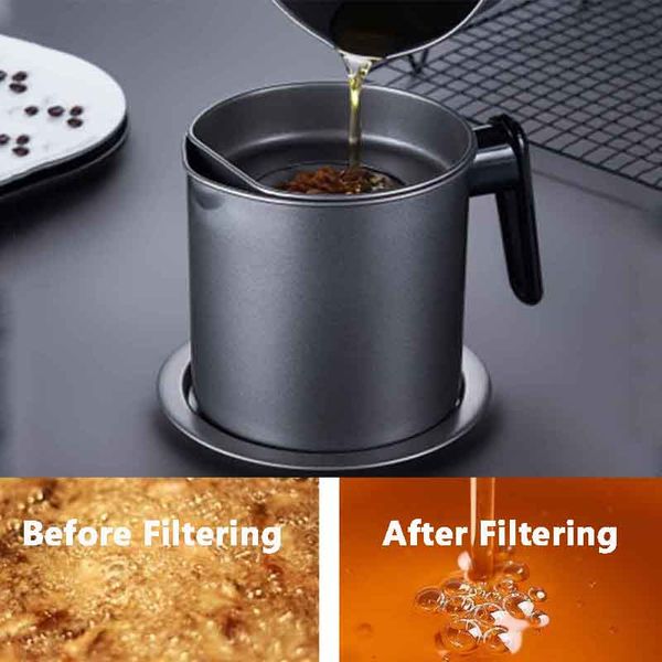 party favor 1.4l/1.7l 304 stainless steel lard tank large capacity storage household cooking oil bottle filter residue gifts
party favor 1.4l/1.7l 304 stainless steel lard tank large capacity storage household cooking oil bottle filter residue gifts