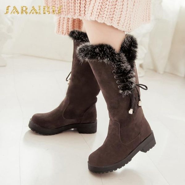 sarairis 2020 new arrivals plus add fur warm winter comfortable women's boots waterproof slip on shoes ladies boots woman, Black
sarairis 2020 new arrivals plus add fur warm winter comfortable women's boots waterproof slip on shoes ladies boots woman, Black