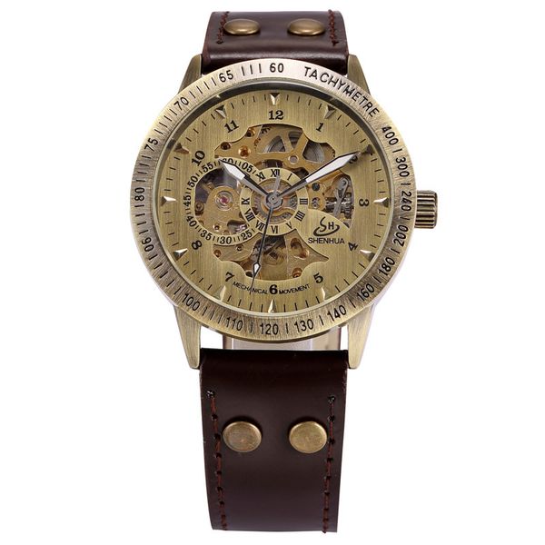 shenhua bracelet watch bronze automatic skeleton mechanical watch men steampunk retro analog wristwatches horloges mannen, Slivery;brown
shenhua bracelet watch bronze automatic skeleton mechanical watch men steampunk retro analog wristwatches horloges mannen, Slivery;brown